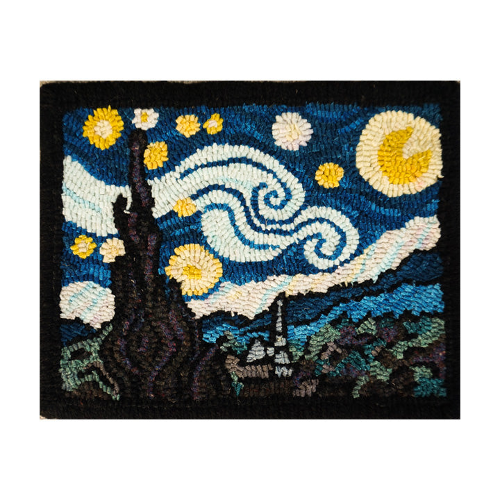 Van Gogh Starry Night Rug Hooking Kit